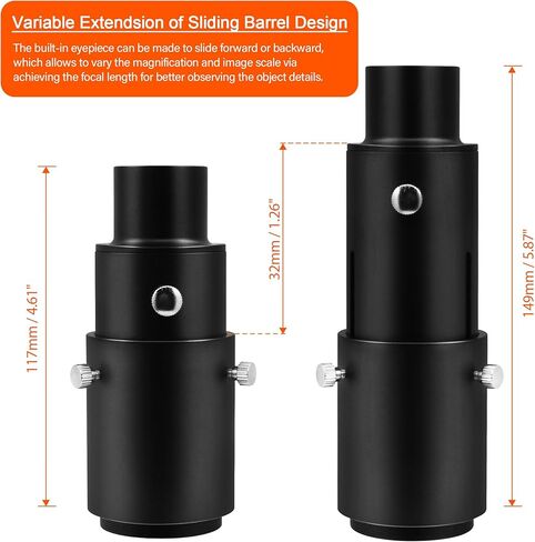 Astromania 13mm 1.25 Inch Plossl Telescope Eyepiece - Bundle with - Metal Extendable Camera Adapter in Saudi Arabia