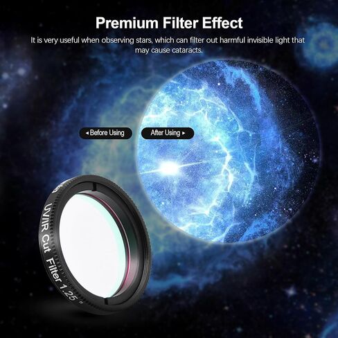 Astromania 10mm 1.25 Inch Plossl Telescope Eyepiece - Bundle with - 1.25" IR/UV Blocking Filter&Moon Filter ND96-0.9 in Saudi Arabia