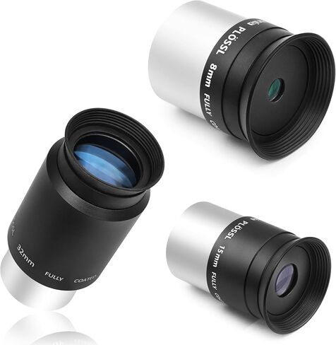 Astromania 15mm 1.25 Inch Plossl Telescope Eyepiece - Bundle with - 8mm/32mm 1.25 Inch Plossl Telescope Eyepiece in Saudi Arabia