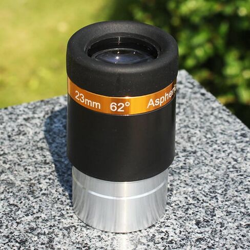 Telescope Eyepiece, 1.25 Inch 23mm Telescopes Lens 62° Aspheric Ultra Wide Angle Eyepiece, Fully Coated Astronomical Accessory in Saudi Arabia