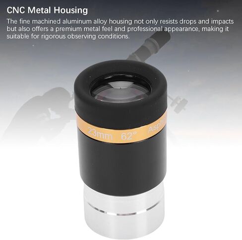 Telescope Eyepiece, 1.25 Inch 23mm Telescopes Lens 62° Aspheric Ultra Wide Angle Eyepiece, Fully Coated Astronomical Accessory in Saudi Arabia