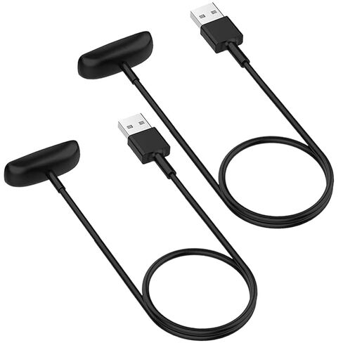 Threeeggs 2 Pack Charger for Fitbit Inspire 2 USB Charging Cable Dock Cord 3.3 ft / 100cm in Saudi Arabia