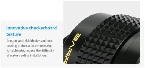 باروش G1/4 بوصة تركيب موسع ذكر إلى أنثى، دوار 90 درجة، FBWT90، 4 عبوات، أسود in Kuwait