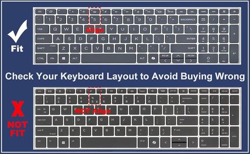 Keyboard Cover for 2026 2025 HP EliteBook 6 GLI Gla 16" /EliteBook 8 GLI Gla 16" /EliteBook 660 665 G11 16 inch Laptop Accessories Protective Keyboard Cover Skin US Layout-Black in Saudi Arabia