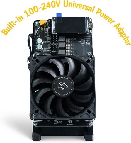 Bitcoin Home Miner NerdQaxe++ Rev 6TH/s 100W تمت ترقيته مع أربع شرائح BM1370 ASIC بمروحة مزدوجة للتوصيل والتشغيل 2.4G WiFi وهادئ لآلة التشفير Bitcoin Miner للمبتدئين in Saudi Arabia