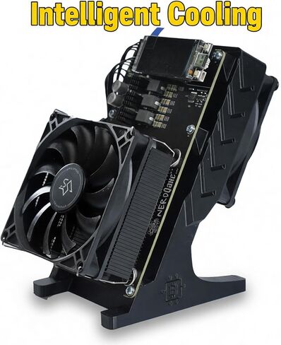 Bitcoin Home Miner NerdQaxe++ Rev 6TH/s 100W تمت ترقيته مع أربع شرائح BM1370 ASIC بمروحة مزدوجة للتوصيل والتشغيل 2.4G WiFi وهادئ لآلة التشفير Bitcoin Miner للمبتدئين in Saudi Arabia