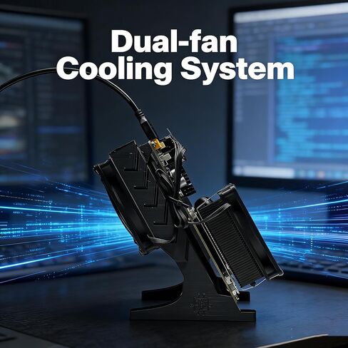 Bitcoin Home Miner NerdQaxe++ Rev 6TH/s 100W تمت ترقيته مع أربع شرائح BM1370 ASIC بمروحة مزدوجة للتوصيل والتشغيل 2.4G WiFi وهادئ لآلة التشفير Bitcoin Miner للمبتدئين in Saudi Arabia