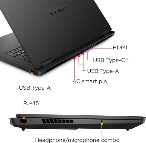HP Omen 17.3" 144Hz FHD (1920x1080) IPS Laptop 2025 New | AMD Ryzen AI 9 365 10-Core | NVIDIA GeForce RTX 5060 | Single-Zone RGB Backlit Keyboard | Wi-Fi 6E | 32GB DDR5 1TB SSD | Win11 Home in Kuwait