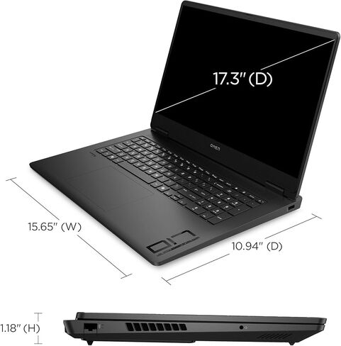 HP Omen 17.3" 144Hz FHD (1920x1080) IPS Laptop 2025 New | AMD Ryzen AI 9 365 10-Core | NVIDIA GeForce RTX 5060 | Single-Zone RGB Backlit Keyboard | Wi-Fi 6E | 32GB DDR5 1TB SSD | Win11 Home in Kuwait