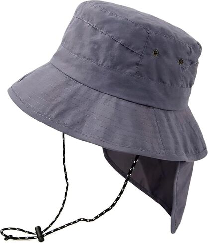 Sun Hat for Men Women Fishing Hat with Neck Flap,UV Protective Hiking Fishing Hats,Wide Brim Sun Hat for Women&Men in Saudi Arabia