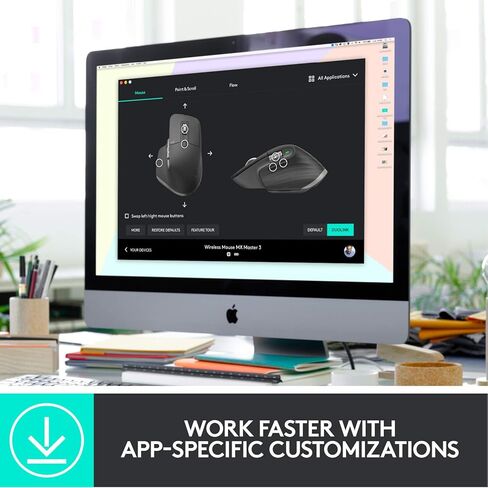 Logitech MX Master 3 for Business, Wireless Mouse, Logi Bolt Technology, Bluetooth, MagSpeed Scrolling, Ergonomic, Rechargeable, Globally Certified, PC/Mac/Linux - Graphite in Saudi Arabia