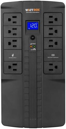 حزمة بطارية WattBox UPS مزود طاقة مع 8 منافذ (WB-OVRC-UPS-850-8) in Kuwait