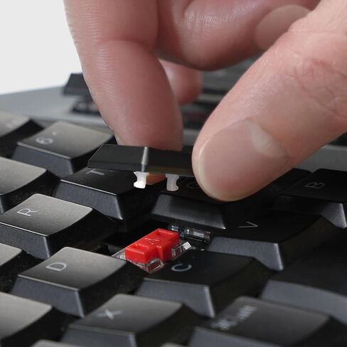 Perixx PERIBOARD-835 Replacement Keytop Set - Both Right and Left Split Keys Included - Compatible with Clicky BL, Tactile BR, and Linear RD Models - The Number Pad Keys are not Included in Saudi Arabia