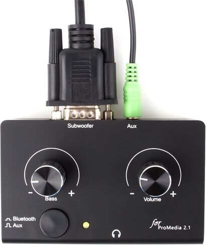 جراب تحكم بديل متوافق مع مكبرات الصوت Klipsch ProMedia 2.1 | جهاز تحكم سلكي مستقل مزود بإدخال مزدوج (موصل DB9) in Kuwait