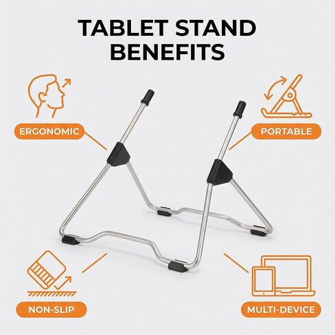 Tablet Computer Holder Stand Adjustable Tablet Bracket Desktop Support for Videos Movies Webcasts Practical in Saudi Arabia