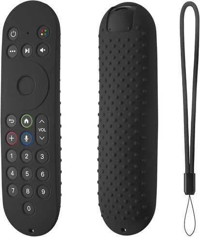 Hi Color Silicone Cover for XR100 Xfinity Xumo Stream Box Remote Cover Xumo Streaming Box Remote Case Shockproof Anti-Slip Silicone Sleeve with Lanyard (Glow Blue) in Saudi Arabia