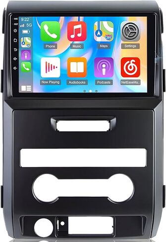 (فقط للتيار المتردد اليدوي) [4+64G] ستيريو سيارة مع تشغيل لاسلكي وAndroid Auto لسيارة Ford F150 2009 2010 2011 2012 Android 13 9 بوصة ترقية راديو شاشة تعمل باللمس مع كاميرا AHD، ملاحة GPS، SWC، WiFi، FM in Saudi Arabia