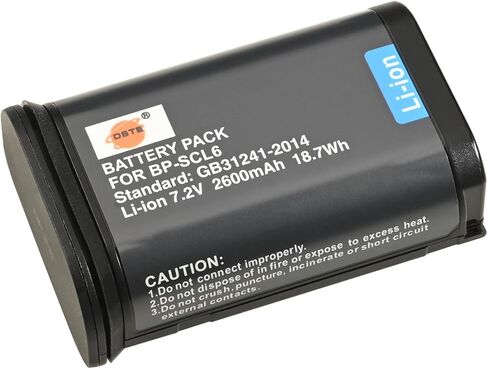 DST Electron Technology Co., Ltd DSTE 2PCS BP-SCL6 (7.2V 2600mAh) بطارية ليثيوم أيون متوافقة مع Leica Q2، Q3، SL2، SL2-S، SL3، SL3-S in Saudi Arabia