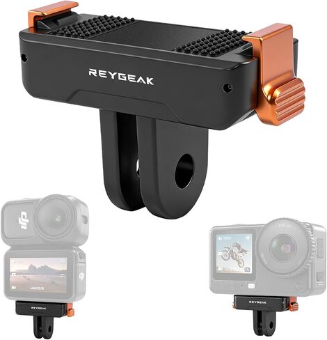 حامل مغناطيسي سريع الفك من REYGEAK لـ DJI Action 6/Osmo Nano، حامل قاعدة محول ثنائي الاتجاه مع مخالب مزدوجة لملحقات الحركة DJI OSMO (عبوة واحدة) in Kuwait