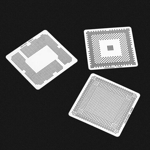 AYNEFY Bga Reballing Stencil Kit, Bga Reballing Station Stainless Steel, Whataal Bga Reballing Kit With 130Pcs For And Desktop Gpu Chip, Ideal For 6 Sizes Bga Solder Applications in Saudi Arabia