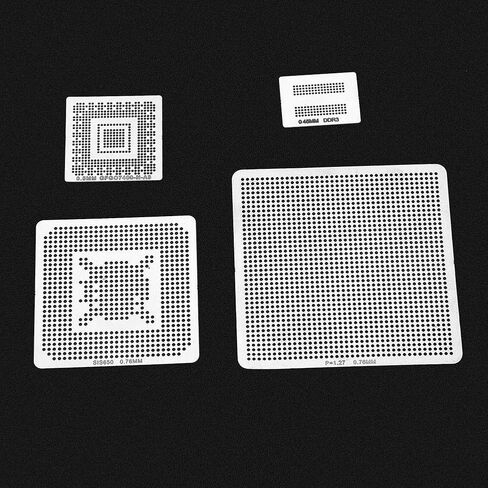 AYNEFY Bga Reballing Stencil Kit, Bga Reballing Station Stainless Steel, Whataal Bga Reballing Kit With 130Pcs For And Desktop Gpu Chip, Ideal For 6 Sizes Bga Solder Applications in Saudi Arabia
