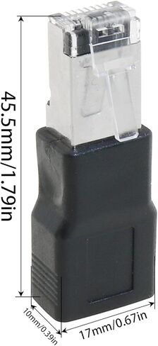Heyous USB 2.0 Female to RJ45 Male Ethernet Conversion Adapter Suitable for Cameras Routers Laptops Desktop Computer in Saudi Arabia