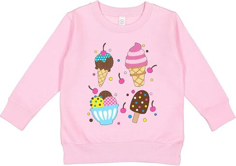 inktastic Ice Cream with Patterns Toddler Sweatshirt in Saudi Arabia