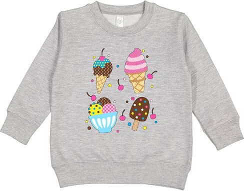 inktastic Ice Cream with Patterns Toddler Sweatshirt in Saudi Arabia