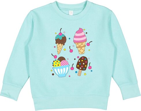 inktastic Ice Cream with Patterns Toddler Sweatshirt in Saudi Arabia
