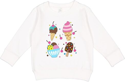 inktastic Ice Cream with Patterns Toddler Sweatshirt in Saudi Arabia