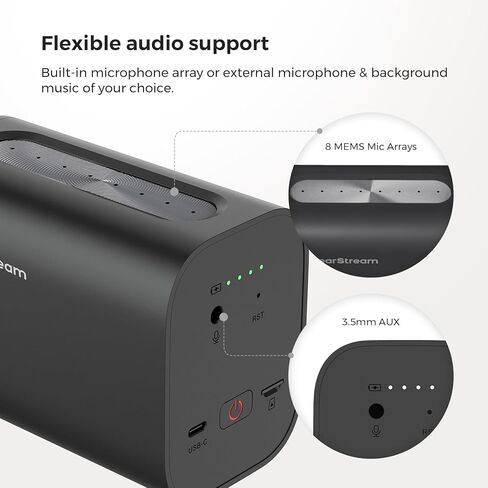 NearStream VM33 Wireless Streaming Camera with Tripod, Super Clamp & Tablet Mount for Livestreaming, Podcasting & Interviews in Kuwait