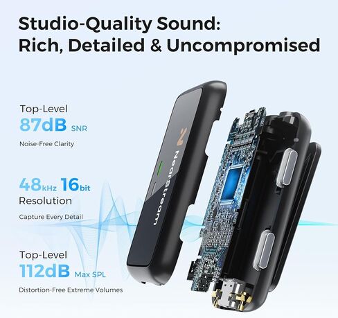 NearStream Professional Interviews Equipment,VM33 2K Streaming Camera & AWM20T Wireless Lavalier Microphone Kit for Interviews, Podcasts & Livestreaming in Saudi Arabia