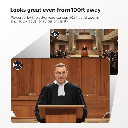 NearStream VM33 Wireless Streaming Camera & Adjustable Camera Clamp Mount Bundle for Livestreaming & Content Creation in Kuwait