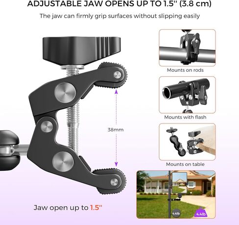 NearStream VM33 Wireless Streaming Camera & Adjustable Camera Clamp Mount Bundle for Livestreaming & Content Creation in Kuwait