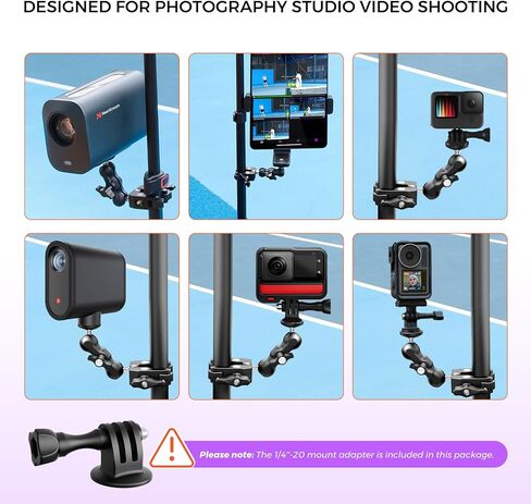 NearStream VM33 Wireless Streaming Camera & Adjustable Camera Clamp Mount Bundle for Livestreaming & Content Creation in Kuwait