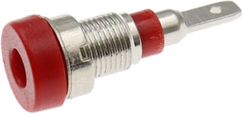 2MM Banana Socket 20A Small Lantern 6mm Plug Panel Jack Adaptor Connector Pure Copper High Voltage Power Supply Terminal(Red,1PCS) in Saudi Arabia