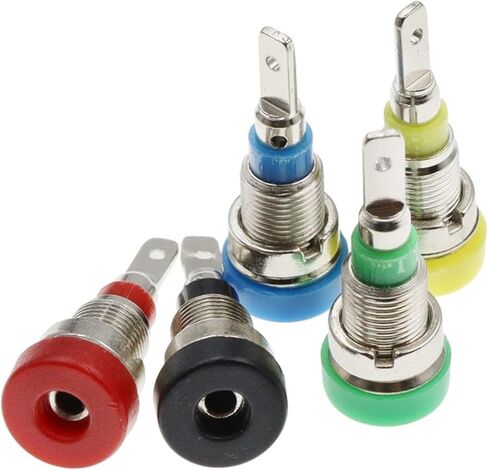 2MM Banana Socket 20A Small Lantern 6mm Plug Panel Jack Adaptor Connector Pure Copper High Voltage Power Supply Terminal(Red,1PCS) in Saudi Arabia