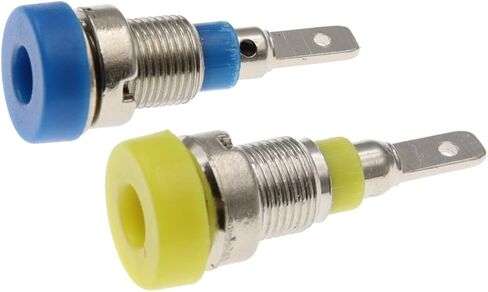 2MM Banana Socket 20A Small Lantern 6mm Plug Panel Jack Adaptor Connector Pure Copper High Voltage Power Supply Terminal(Red,1PCS) in Saudi Arabia
