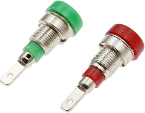 2MM Banana Socket 20A Small Lantern 6mm Plug Panel Jack Adaptor Connector Pure Copper High Voltage Power Supply Terminal(Red,1PCS) in Saudi Arabia