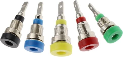 2MM Banana Socket 20A Small Lantern 6mm Plug Panel Jack Adaptor Connector Pure Copper High Voltage Power Supply Terminal(Red,1PCS) in Saudi Arabia
