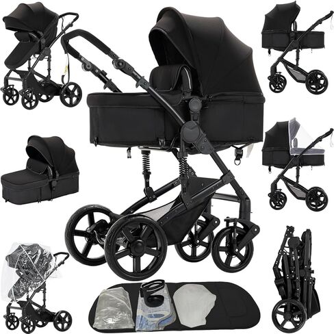 2 في عربة أطفال واحدة مع Bassinet قابلة للانعكاس قابلة للانعكاس عربة الأطفال القابلة للتحويل كرسي صغير العربات التي تجرها الدواب العربات العربات العربات العربات العربات طيبة قابلة للطي العارضة الطبيعية لطفل حديثي الولادة (2US588-BG 2 في 1) in Saudi Arabia