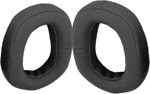 Replacement Ear Pads, Compatible with Logitech G435 G335 Headphones. Made of Soft and Breathable Football mesh Braid and Memory sea, Headphone Replacement Ear pad Accessories 1 Pair (Black) in Saudi Arabia
