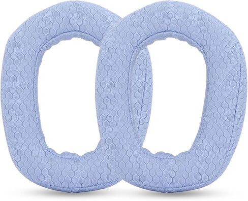 Replacement Ear Pads, Compatible with Logitech G435 G335 Headphones. Made of Soft and Breathable Football mesh Braid and Memory sea, Headphone Replacement Ear pad Accessories 1 Pair (Black) in Saudi Arabia