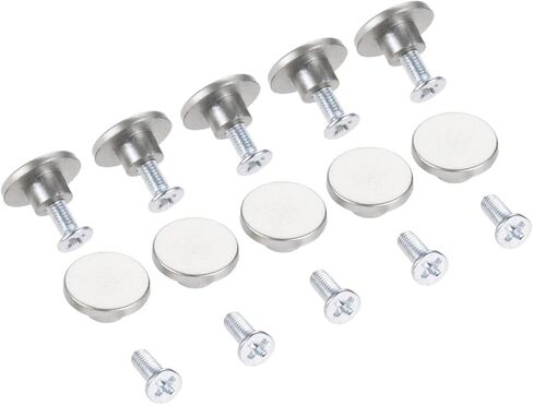 Cabinet Drawer Handle 10 Pcs 12x5mm Button Handles Silver Gift Case Scrapbook Pulls Round Knob Retro Pull Ring for Wardrobe Dresser Drawer Cabinet in Saudi Arabia