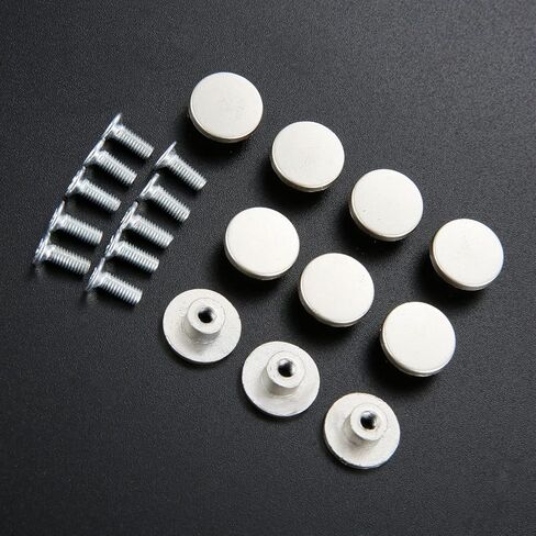 Cabinet Drawer Handle 10 Pcs 12x5mm Button Handles Silver Gift Case Scrapbook Pulls Round Knob Retro Pull Ring for Wardrobe Dresser Drawer Cabinet in Saudi Arabia