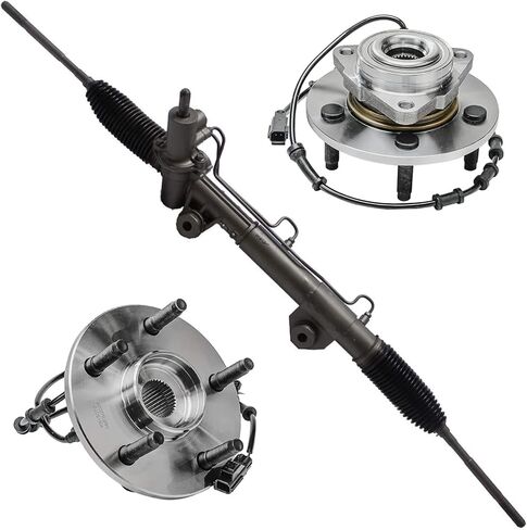 Detroit Axle - 4.0L Rack and Pinion Power Steering Pump for 2005-2019 Nissan Frontier 2005-2015 Xterra 2005-2012 Pathfinder Rack and Pinion Assembly Power Steering Pump with Pulley Replacement in Saudi Arabia