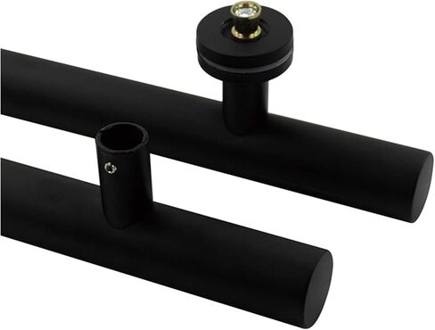 Cabinet Drawer Handle Stainless Steel Glass Door Handle 38mm Diameter Brushed Polished Bathroom Shower Handrail Glass Hardware(Titanium,600mm Long 400 Holes) in Saudi Arabia
