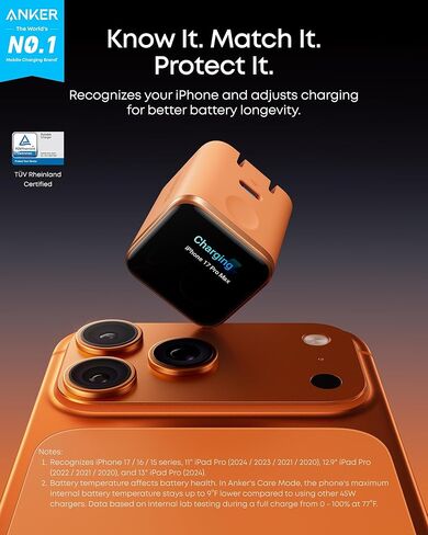 شاحن حائط أنكر PD وكابل USB C إلى USB C (حزمة) in Kuwait