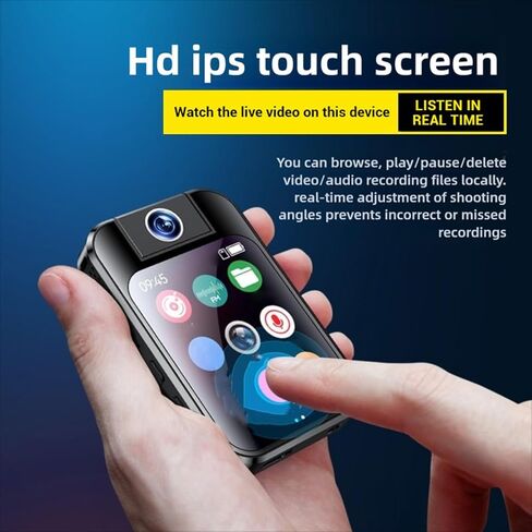 مشغل MP3 MP4 من ciciglow مع كاميرا حركة عالية الدقة، وكاميرا رياضية قابلة لإعادة الشحن بتقنية البلوتوث مع مشبك خلفي، وتسجيل حلقي، لركوب الدراجات في الهواء الطلق والسفر in Saudi Arabia