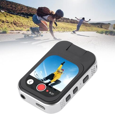 مشغل MP3 MP4 من ciciglow مع كاميرا حركة عالية الدقة، وكاميرا رياضية قابلة لإعادة الشحن بتقنية البلوتوث مع مشبك خلفي، وتسجيل حلقي، لركوب الدراجات في الهواء الطلق والسفر in Saudi Arabia